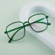 Polygonal Eyeglasses Fashion Flat Sunglasses Trendy Large Frame Anti-Blue Light Glasses