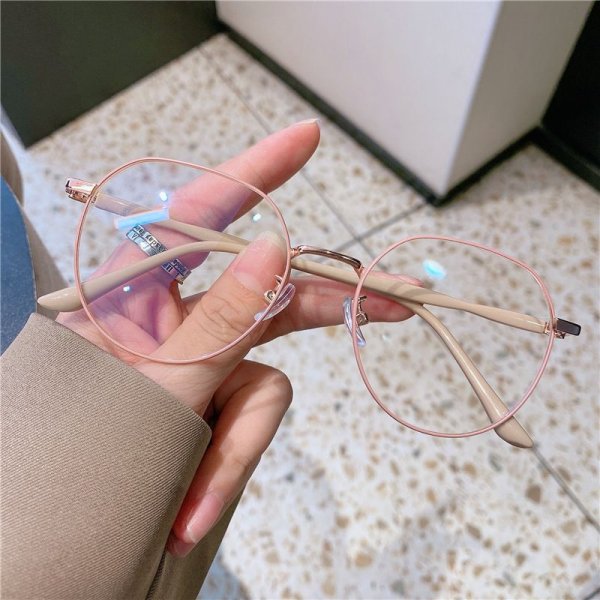 Vintage Metal Eyeglasses Frames Ultra Lightweight Core Leg Frames Polygonal Eyeglasses Frames